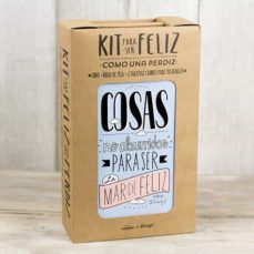Kit Para Ser Feliz Como Una Perdiz (Contiene Libro Cosas No Aburr Idas Para Ser Feliz, Bolsa, Sobres Y Postales)