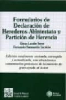 Formulario De Declaracion De Herederos Abintestato Y Particion De Herencia (Incluye Cd)